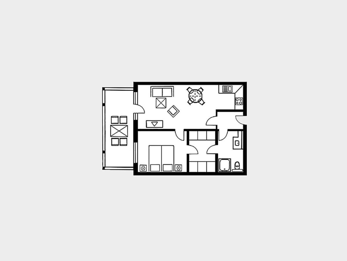Strandvillen - Mit 1 Schlafzimmer Und Balkon Ah-628 Apartment *